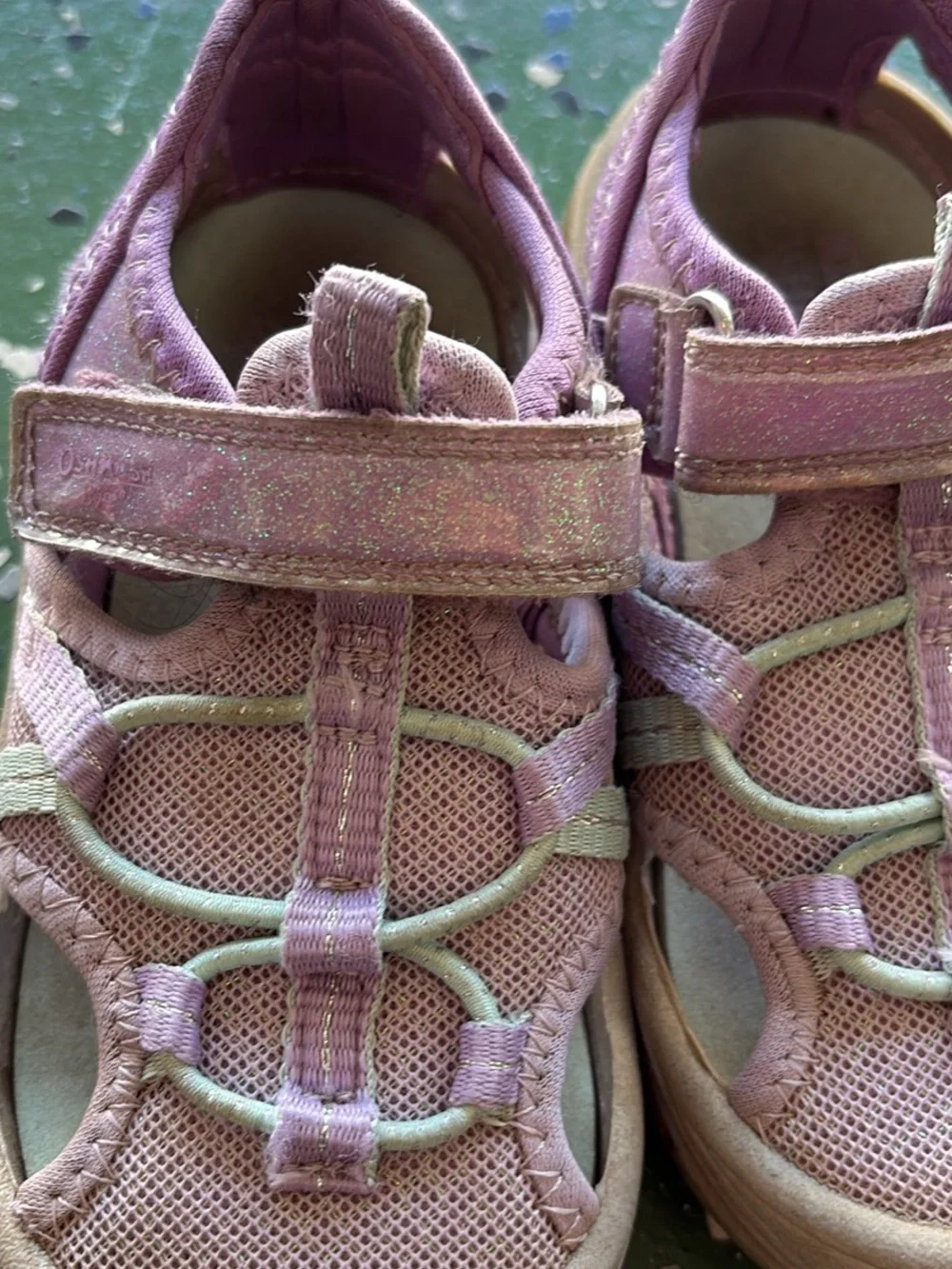 Oshkosh Kids Lightweight Pink and Lavender Sport Sandals 9
